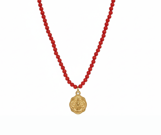 Collar Virgen del Rocio Rojo